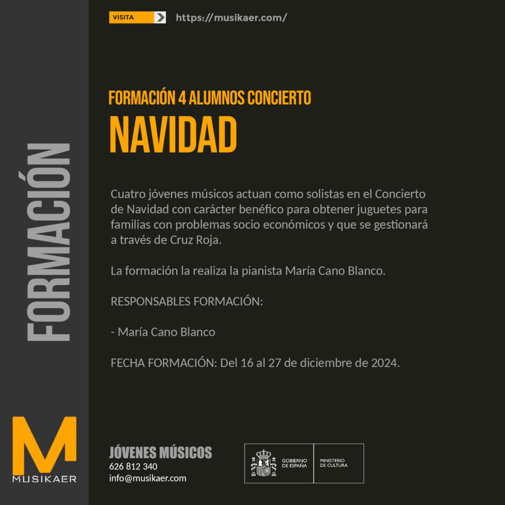 Concierto de Navidad Música por un juguete