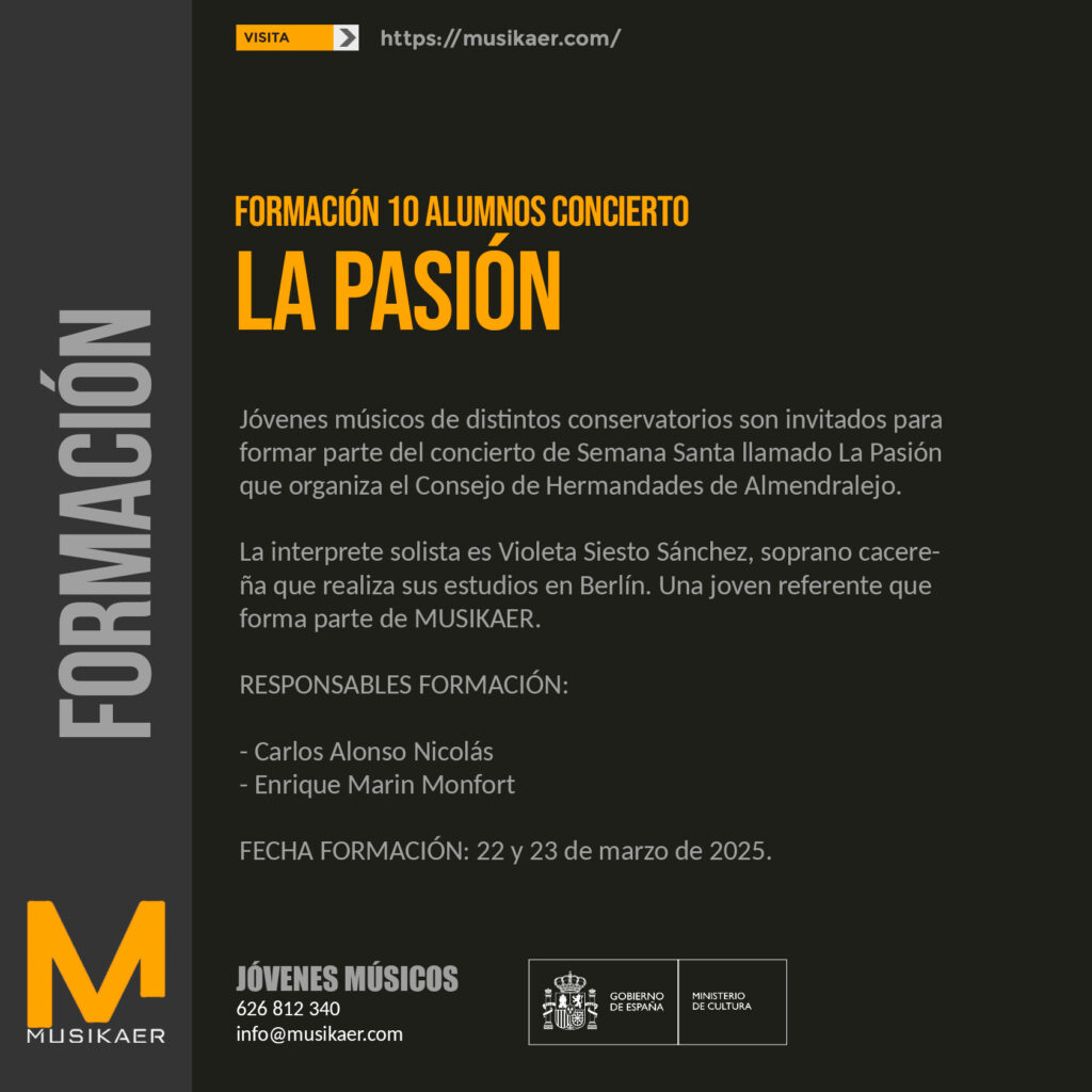 Formación Concierto La Pasión