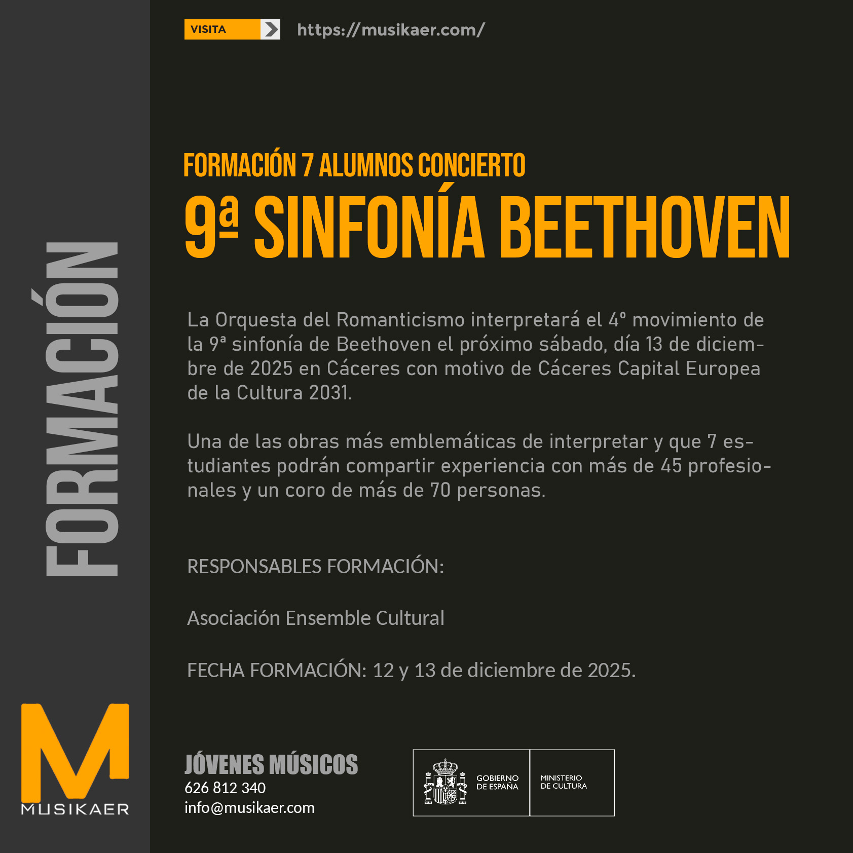 Formación 9ª sinfonía de Beethoven